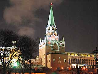  Moscow Kremlin:  Moscow:  Russia:  
 
 Troitskaya Tower